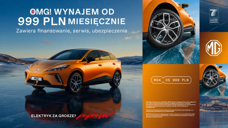 MG4 i MGS5 EV – wynajem długoterminowy dla firm już od 999 zł
