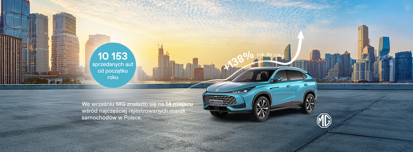 WRZESIEŃ REKORDOWY DLA MG HS – FLAGOWY SUV LIDEREM WZROSTU WG PZPM